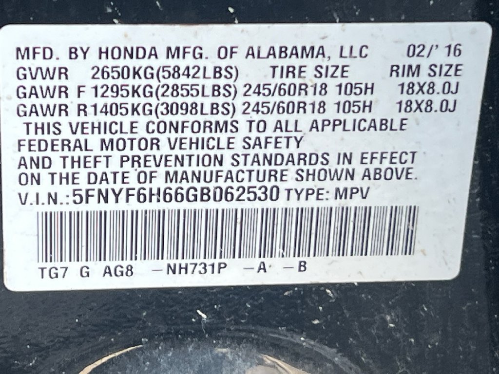 Used 2016 Honda Pilot EX-L image 12