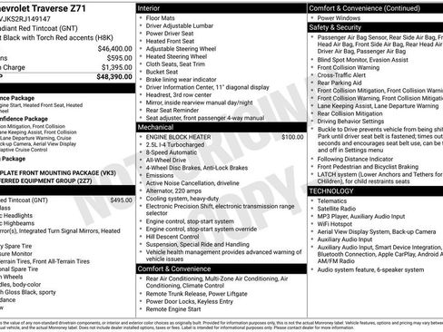 Used 2024 Chevrolet Traverse Z71 AWD/4WD image 33