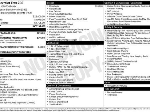 New 2026 Chevrolet Trax RS w/ Sunroof Package image 11