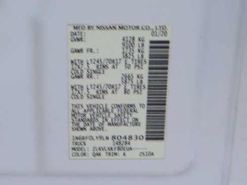 Used 2020 Nissan NV 2500 SV RWD image 46