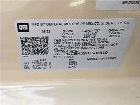 Used 2022 GMC Sierra 1500 Elevation w/ LPO, Elevation Black Package image 23