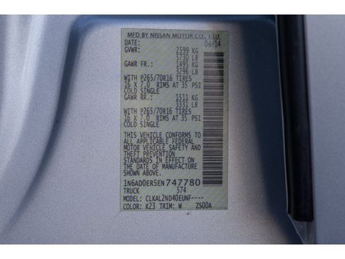 Used 2014 Nissan Frontier SV w/ SV Value Truck Package image 30