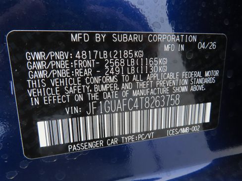 New 2026 Subaru Impreza 2.0i Sport AWD/4WD image 27