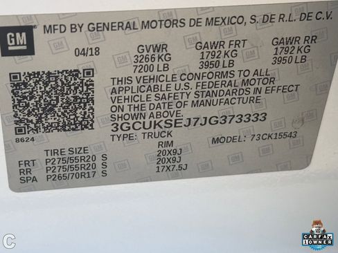 Used 2018 Chevrolet Silverado 1500 LTZ Z71 w/ LTZ Plus Package AWD/4WD image 32