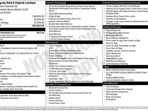 Used 2024 Toyota RAV4 Limited w/ Weather Package AWD/4WD image 3