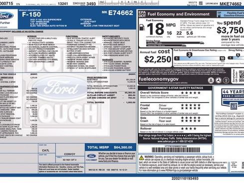Used 2021 Ford F150 Lariat AWD/4WD image 7