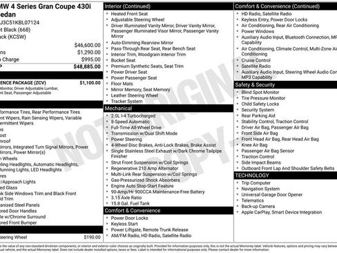 Used 2019 BMW 430i Gran Coupe xDrive 430i Gran Coupe w/ Convenience Package image 33