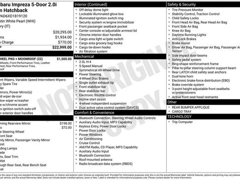 Used 2013 Subaru Impreza 2.0i Premium w/ Alloy Wheel Pkg + Moonroof image 37
