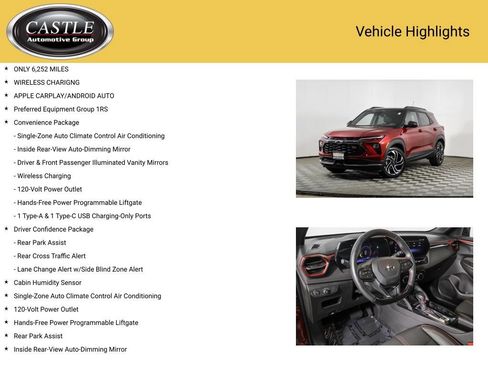 Used 2024 Chevrolet TrailBlazer RS w/ Convenience Package FWD image 3