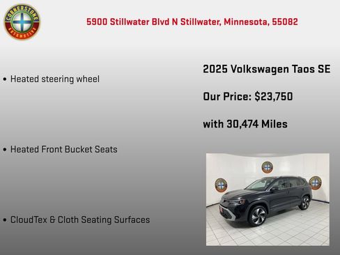Used 2025 Volkswagen Taos SE AWD/4WD image 15