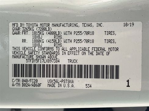 Used 2020 Toyota Tundra SR5 w/ SR5 Upgrade Package image 32