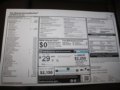 New 2026 BMW X3 xDrive30 image 24