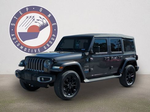 Used 2021 Jeep Wrangler Unlimited Sahara 4xe w/ Cold Weather Group image 2