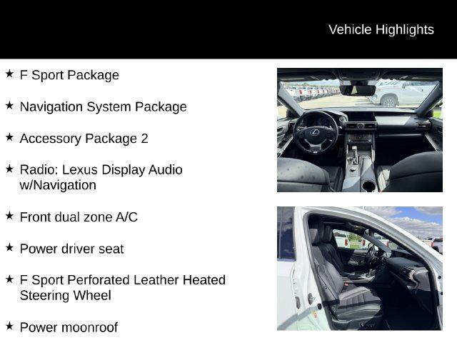 Used 2017 Lexus IS 300 F Sport w/ F Sport Package AWD/4WD image 12