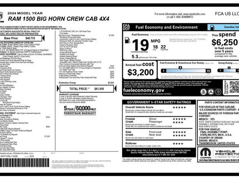 Certified 2024 RAM 1500 Big Horn AWD/4WD image 4