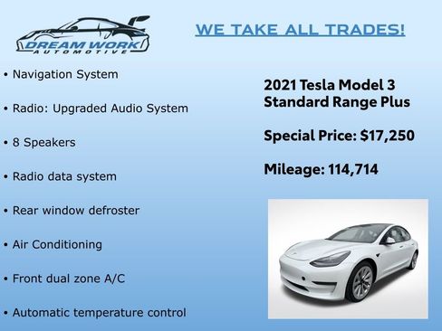 Used 2021 Tesla Model 3 Standard Range Plus image 2