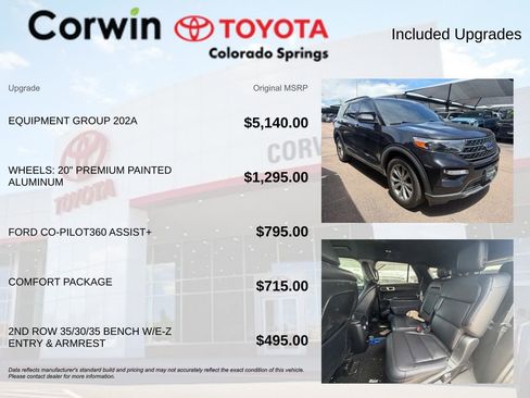 Used 2020 Ford Explorer XLT w/ Equipment Group 202A AWD/4WD image 8