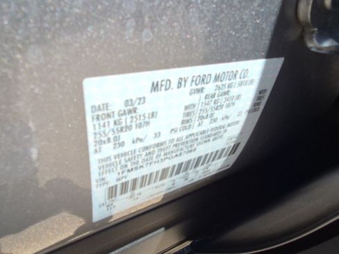 Used 2023 Ford Explorer Limited RWD image 35