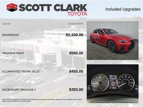 Used 2025 Lexus IS 350 F Sport w/ Accessory Package 2 RWD image 8