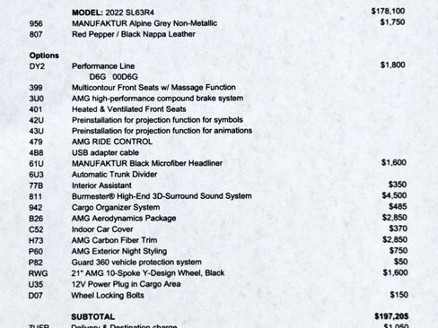 Used 2022 Mercedes-Benz SL 63 AMG 4MATIC image 2