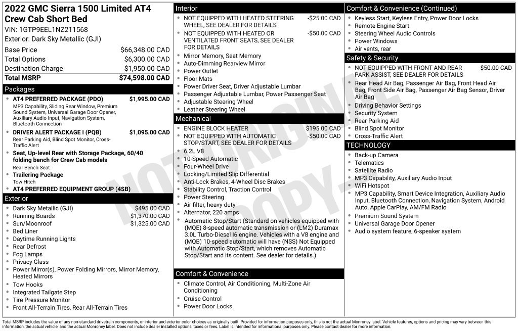 Used 2022 GMC Sierra 1500 AT4 w/ AT4 Preferred Package AWD/4WD image 25