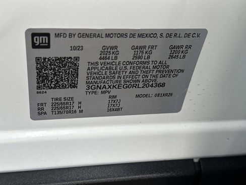 Certified 2024 Chevrolet Equinox LT w/ LPO, Floor Liner Package FWD image 17