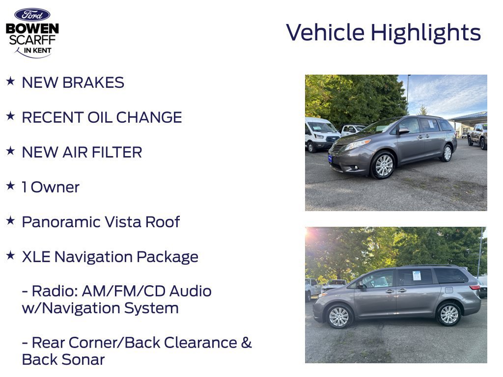 Used 2017 Toyota Sienna XLE w/ XLE Navigation Package AWD/4WD image 4