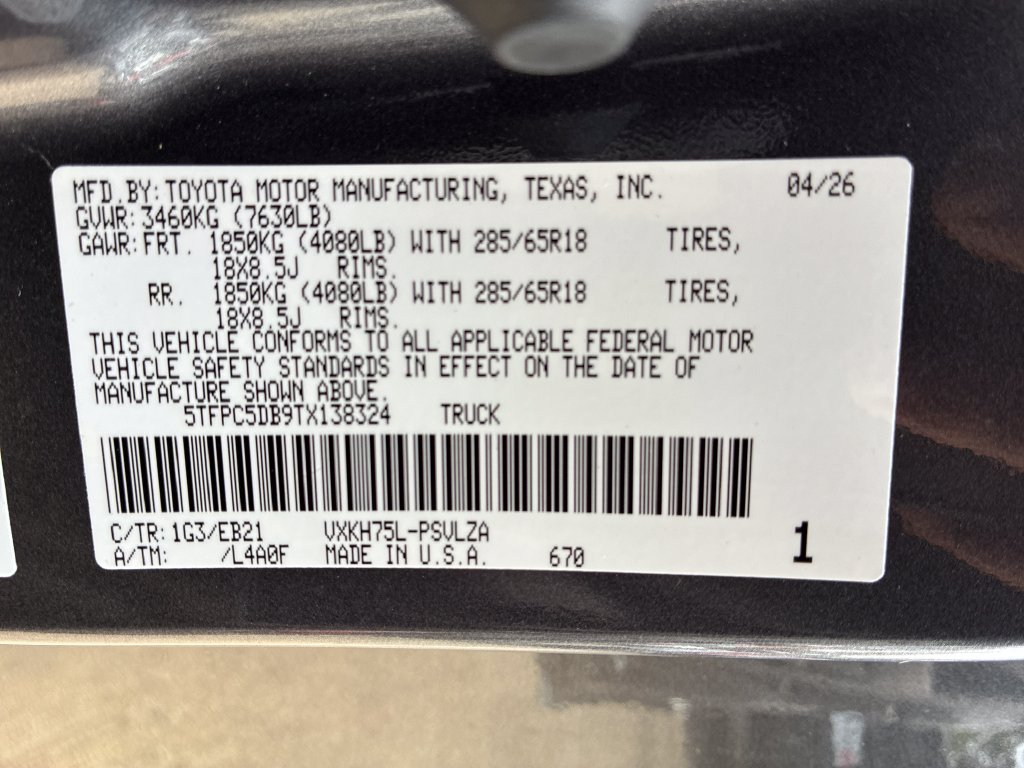 New 2026 Toyota Tundra TRD Pro AWD/4WD image 56
