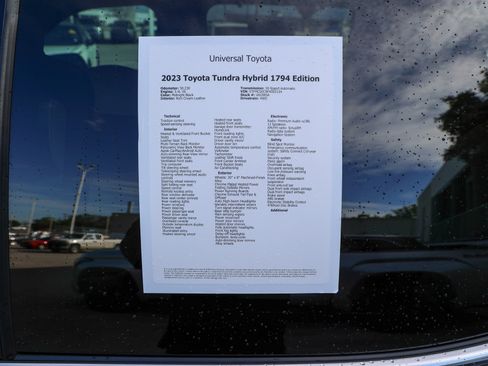 Used 2023 Toyota Tundra 1794 Edition AWD/4WD image 52
