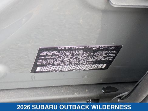 Certified 2026 Subaru Outback Wilderness AWD/4WD image 40