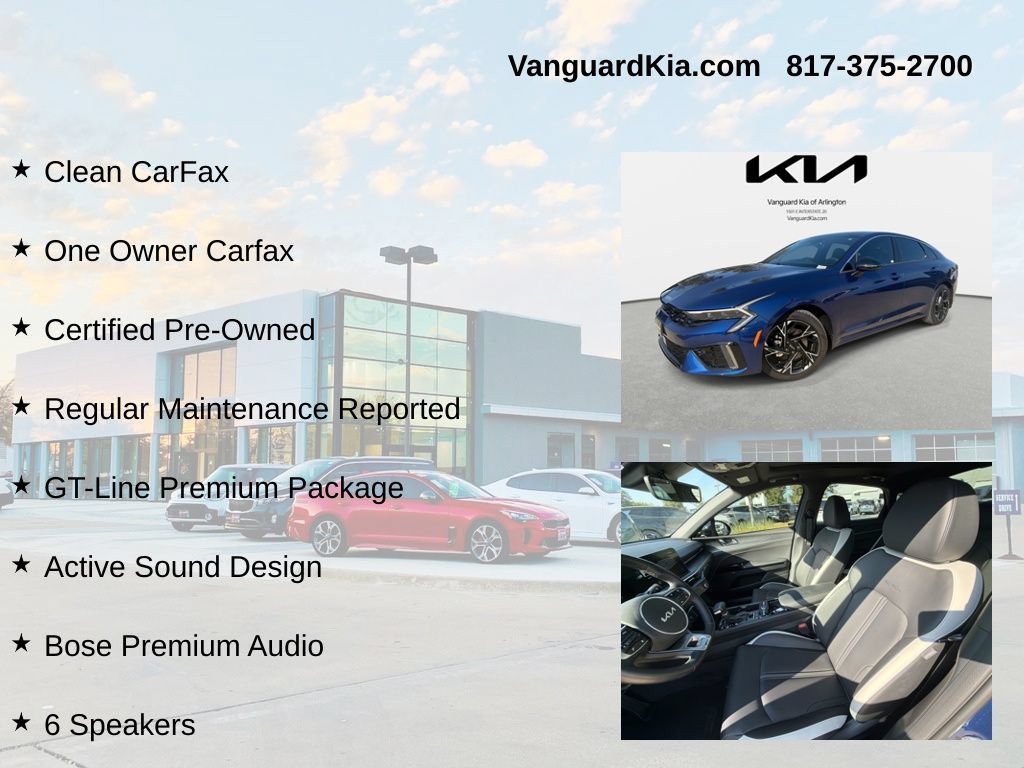 Certified 2025 Kia K5 GT-Line w/ GT-Line Premium Package AWD/4WD image 6