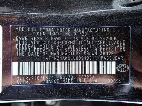 Certified 2020 Toyota Camry TRD image 13