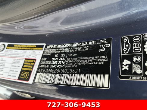 Certified 2023 Mercedes-Benz EQS 580 4MATIC SUV image 30