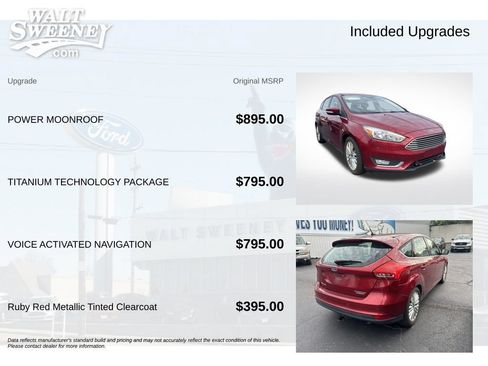 Used 2016 Ford Focus Titanium w/ Titanium Technology Package FWD image 11