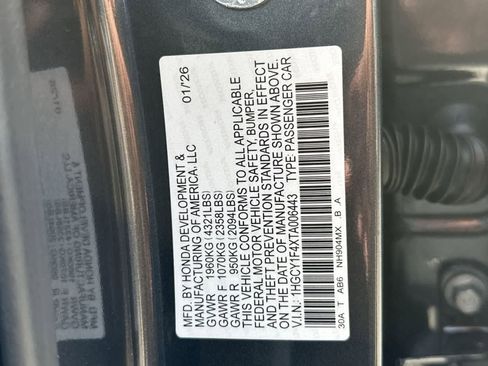 New 2026 Honda Accord SE image 19