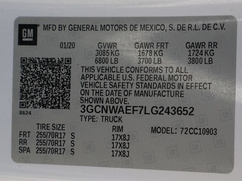 Used 2020 Chevrolet Silverado 1500 W/T w/ WT Fleet Convenience Package RWD image 47