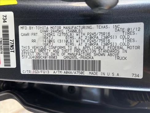 Used 2012 Toyota Tacoma PreRunner w/ SR5 Pkg RWD image 21