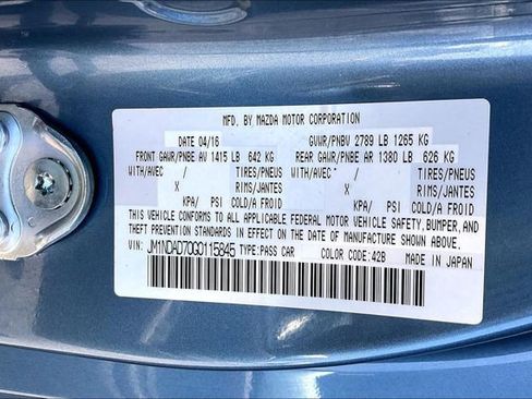 Used 2016 MAZDA MX-5 Miata Grand Touring RWD image 35