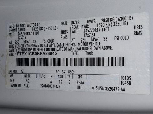 Used 2019 Ford F150 XL w/ Equipment Group 101A Mid RWD image 33