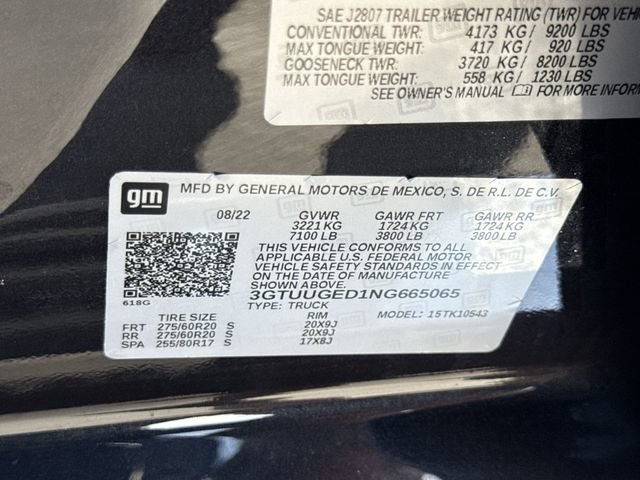 Certified 2022 GMC Sierra 1500 Denali AWD/4WD image 34