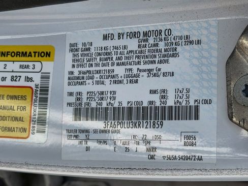 Used 2019 Ford Fusion SE FWD image 35