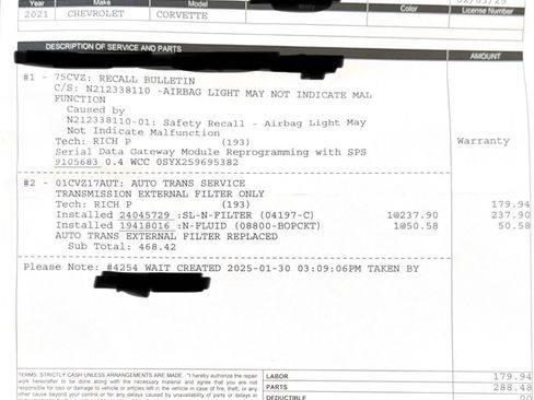 Used 2021 Chevrolet Corvette Stingray Premium Cpe w/ Z51 Performance Package image 91