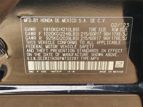 Certified 2023 Honda HR-V LX image 21