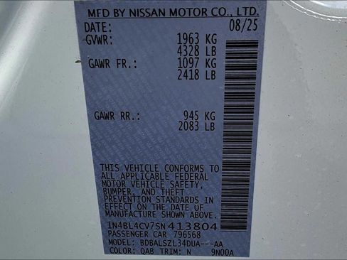 New 2025 Nissan Altima 2.5 SR image 14