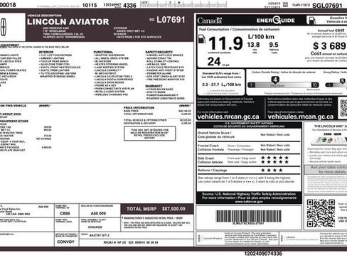 Used 2025 Lincoln Aviator Reserve w/ Jet Appearance Package image 3