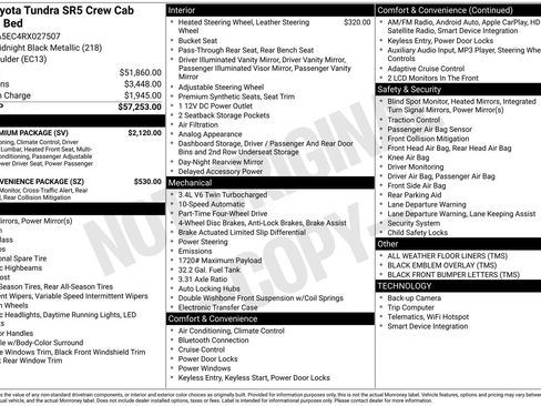 Used 2024 Toyota Tundra SR5 w/ SR5 Premium Package AWD/4WD image 34