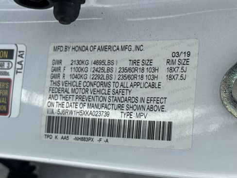 Certified 2019 Honda CR-V EX image 41