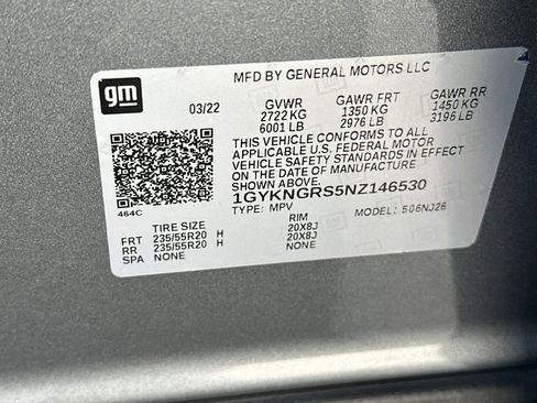 Used 2022 Cadillac XT5 Sportv w/ LPO, ONYX Package image 28