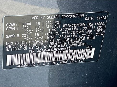 Used 2024 Subaru Ascent Onyx Edition Limited image 35