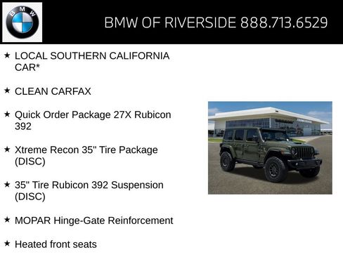Used 2023 Jeep Wrangler Unlimited Rubicon 392 w/ Xtreme Recon 35" Tire Package AWD/4WD image 15